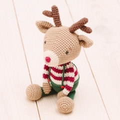 Rudolf the little reindeer amigurumi pattern by Diminu