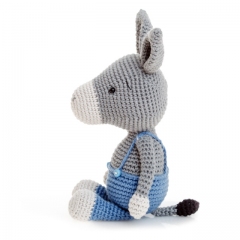 Rufus the donkey amigurumi pattern by Diminu