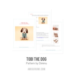 Tobi the Dog amigurumi pattern by Diminu