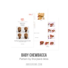 Baby Chewbacca amigurumi pattern by Storyland Amis