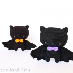 Bruce the Cuddle-Sized Bat amigurumi by Storyland Amis
