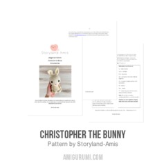 Christopher the Bunny amigurumi pattern by Storyland Amis