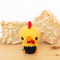 Cooper the Little Rooster amigurumi by Storyland Amis
