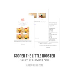 Cooper the Little Rooster amigurumi pattern by Storyland Amis