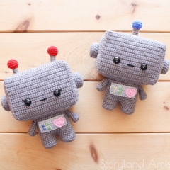 Cuddle-Sized Beep and Boop the Robot Twins amigurumi pattern by Storyland Amis