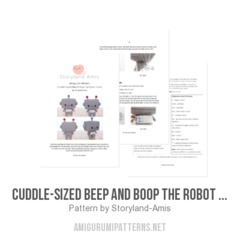Cuddle-Sized Beep and Boop the Robot Twins amigurumi pattern by Storyland Amis