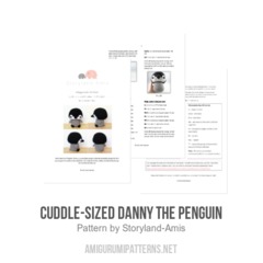 Cuddle-Sized Danny the Penguin amigurumi pattern by Storyland Amis