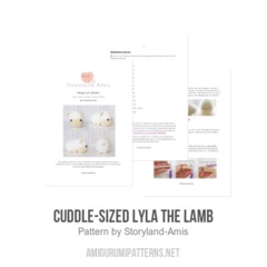 Cuddle-Sized Lyla the Lamb amigurumi pattern by Storyland Amis