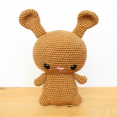 Cuddle-Sized Mocha the Bunny amigurumi pattern by Storyland Amis