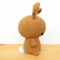 Cuddle-Sized Mocha the Bunny amigurumi by Storyland Amis