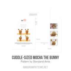 Cuddle-Sized Mocha the Bunny amigurumi pattern by Storyland Amis