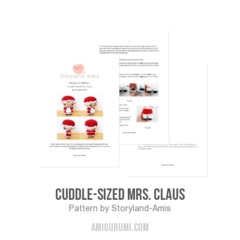 Cuddle-Sized Mrs. Claus amigurumi pattern by Storyland Amis