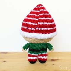 Cuddle-Sized Presley the Elf amigurumi pattern by Storyland Amis