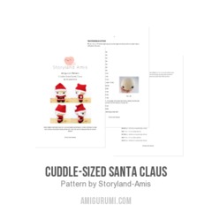 Cuddle-Sized Santa Claus amigurumi pattern by Storyland Amis