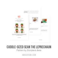 Cuddle-Sized Sean the Leprechaun amigurumi pattern by Storyland Amis