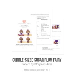Cuddle-Sized Sugar Plum Fairy amigurumi pattern by Storyland Amis