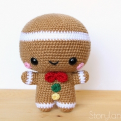 Cuddle-Sized Sugar and Spice the Gingerbread Twins amigurumi by Storyland Amis