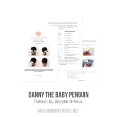 Danny the Baby Penguin amigurumi pattern by Storyland Amis
