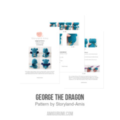 George the Dragon amigurumi pattern by Storyland Amis