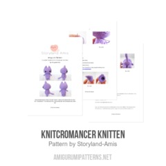 Knitcromancer Knitten amigurumi pattern by Storyland Amis