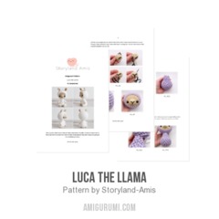 Luca the Llama amigurumi pattern by Storyland Amis