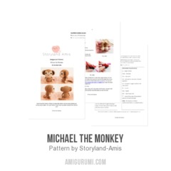 Michael the Monkey amigurumi pattern by Storyland Amis