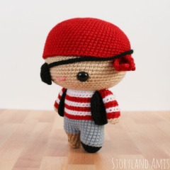 Pete the Cuddle-Sized Pirate amigurumi pattern by Storyland Amis