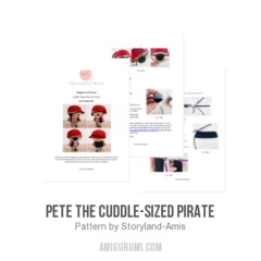 Pete the Cuddle-Sized Pirate amigurumi pattern by Storyland Amis
