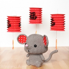 Reggie the Chinese New Year Rat amigurumi by Storyland Amis