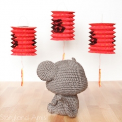 Reggie the Chinese New Year Rat amigurumi pattern by Storyland Amis