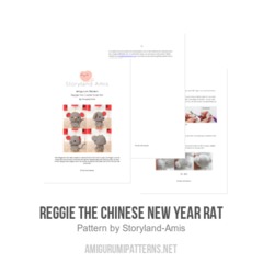 Reggie the Chinese New Year Rat amigurumi pattern by Storyland Amis