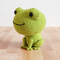 Ribbert the Frog amigurumi pattern by Storyland Amis