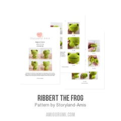 Ribbert the Frog amigurumi pattern by Storyland Amis