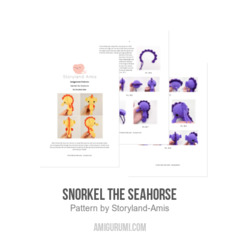 Snorkel the Seahorse amigurumi pattern by Storyland Amis