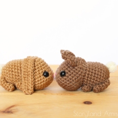 Walter and Theodore the Baby Bunnies amigurumi pattern by Storyland Amis