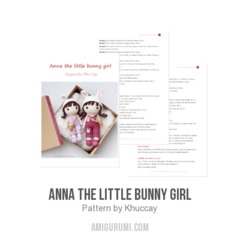 Anna the little bunny girl amigurumi pattern by Khuc Cay