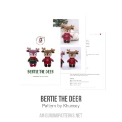 Bertie the Deer amigurumi pattern by Khuc Cay