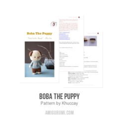 Boba the Puppy amigurumi pattern by Khuc Cay