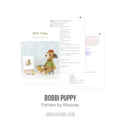 Bobbi puppy amigurumi pattern by Khuc Cay