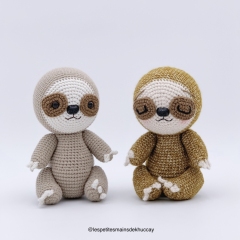 Dodo the baby sloth amigurumi pattern by Khuc Cay