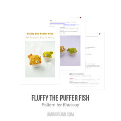 Fluffy the puffer fish amigurumi pattern by Khuc Cay