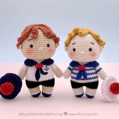 Jamie and Jack the Sailors amigurumi pattern by Khuc Cay