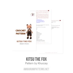 Kitsu the fox amigurumi pattern by Khuc Cay