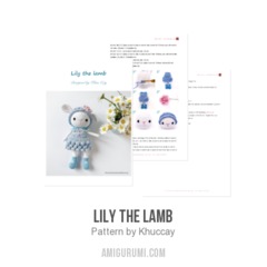 Lily the lamb amigurumi pattern by Khuc Cay