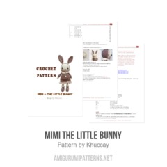 Mimi the little bunny amigurumi pattern by Khuc Cay