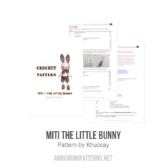 Miti the little bunny amigurumi pattern by Khuc Cay