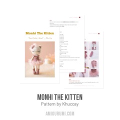 Monhi the Kitten amigurumi pattern by Khuc Cay
