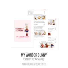 My wonder bunny amigurumi pattern by Khuc Cay