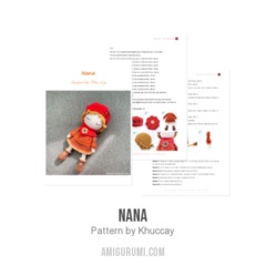 Nana amigurumi pattern by Khuc Cay