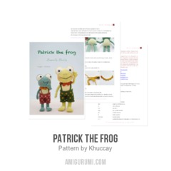 Patrick the frog amigurumi pattern by Khuc Cay